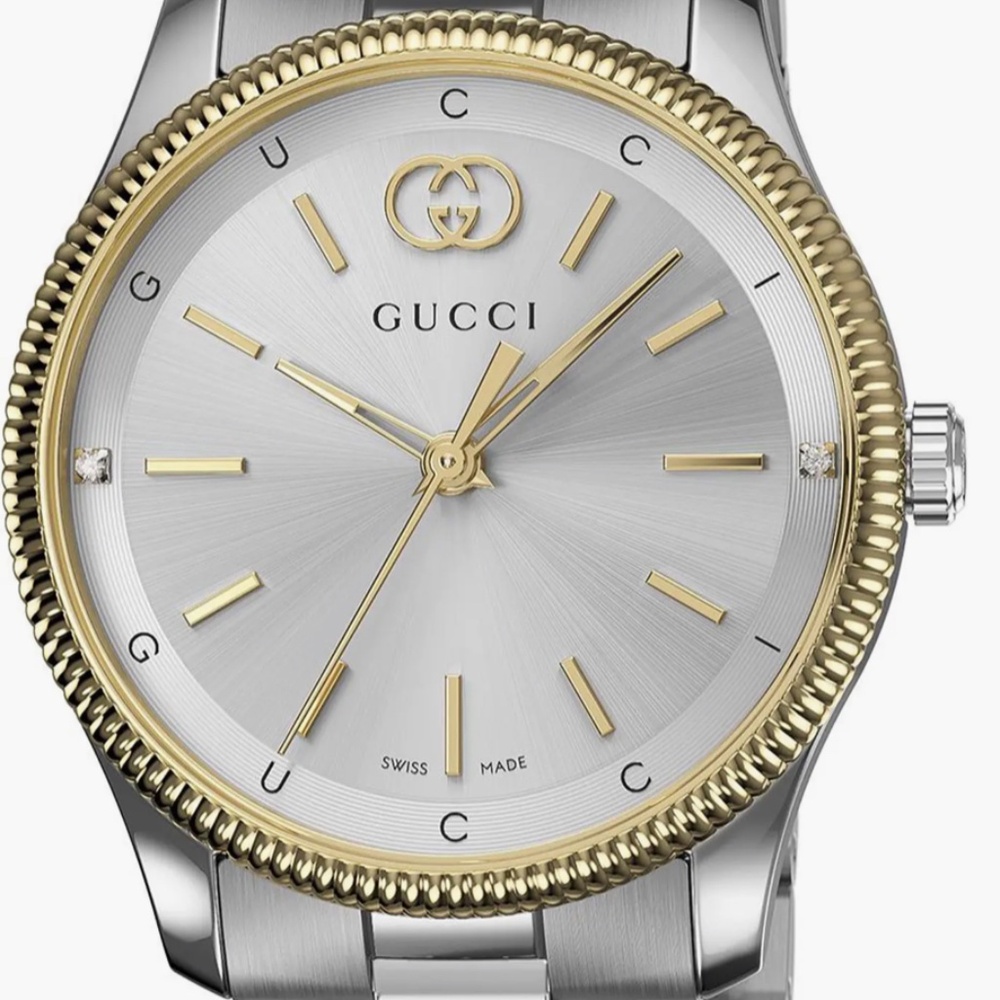 Gucci G-Timeless Diamond Slim Bracelet Watch, 29mm